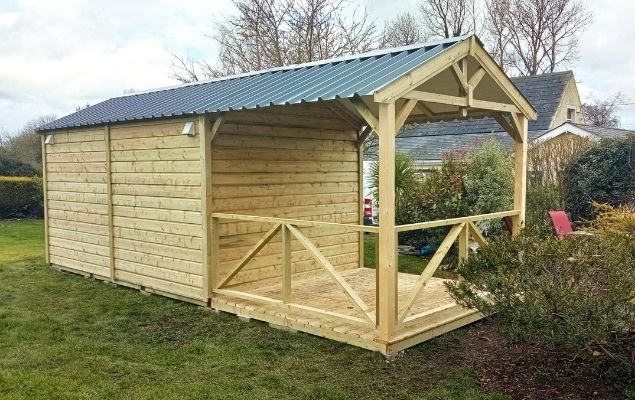 beautiful garden sheds build as per customer concept